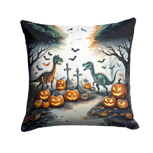 Dinosaurs Spooky Halloween Throw Pillow