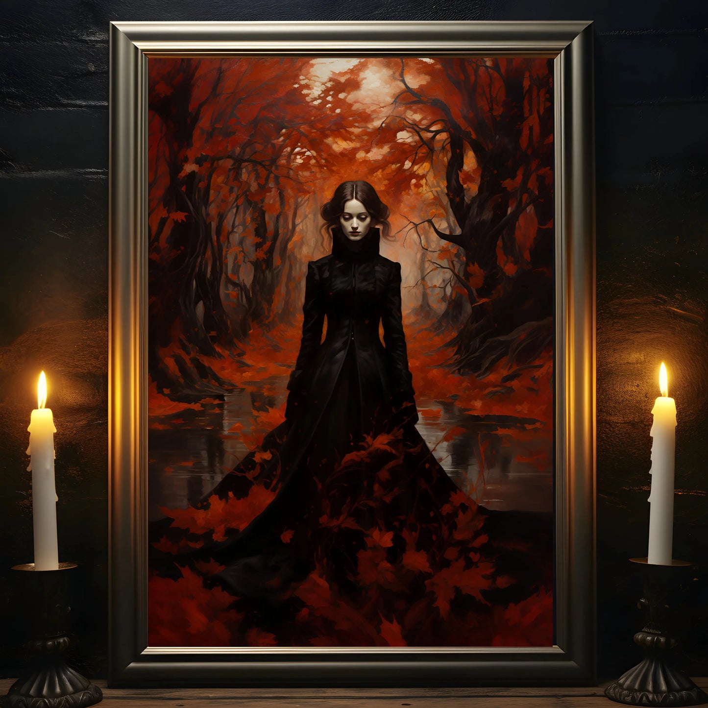 Retro Gothic Spooky Haunted Mansion Posters Print Dark Surreal Magic Witch Vampire Canvas Painting Victorian Home Decor Pictures