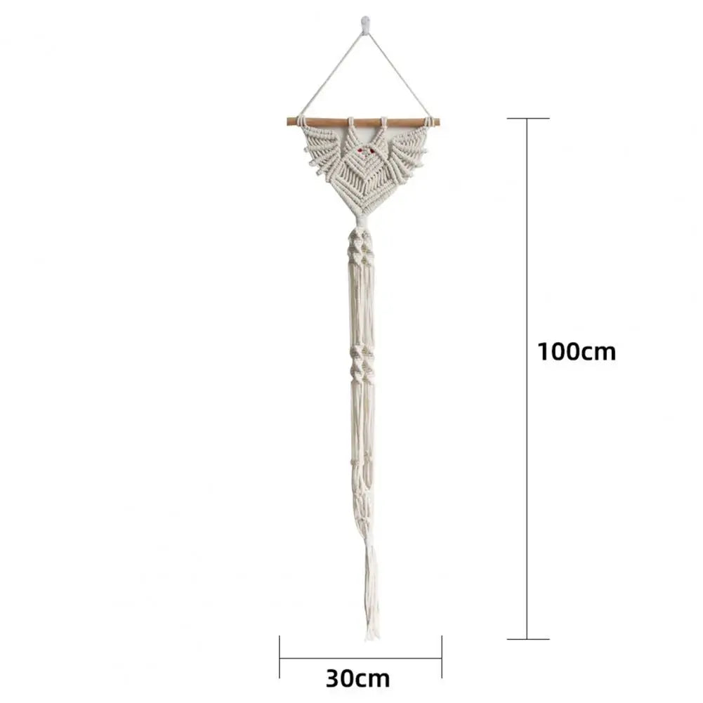 Gothic Bat Hanging Planter Woven Bat Hanging Tapestry Succulent Pot Air Plant Holder Home Decor Plant Lovers Ornament Gifts