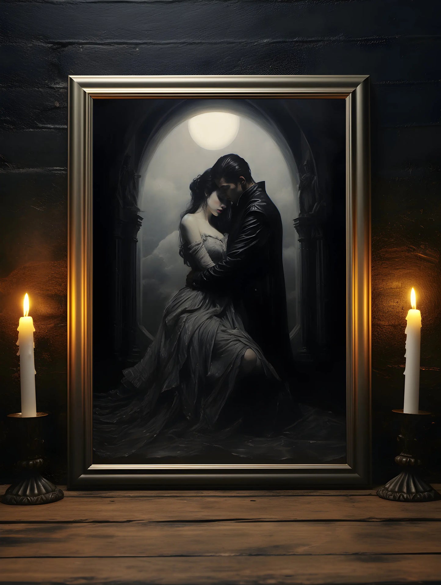 Retro Gothic Spooky Haunted Mansion Posters Print Dark Surreal Magic Witch Vampire Canvas Painting Victorian Home Decor Pictures
