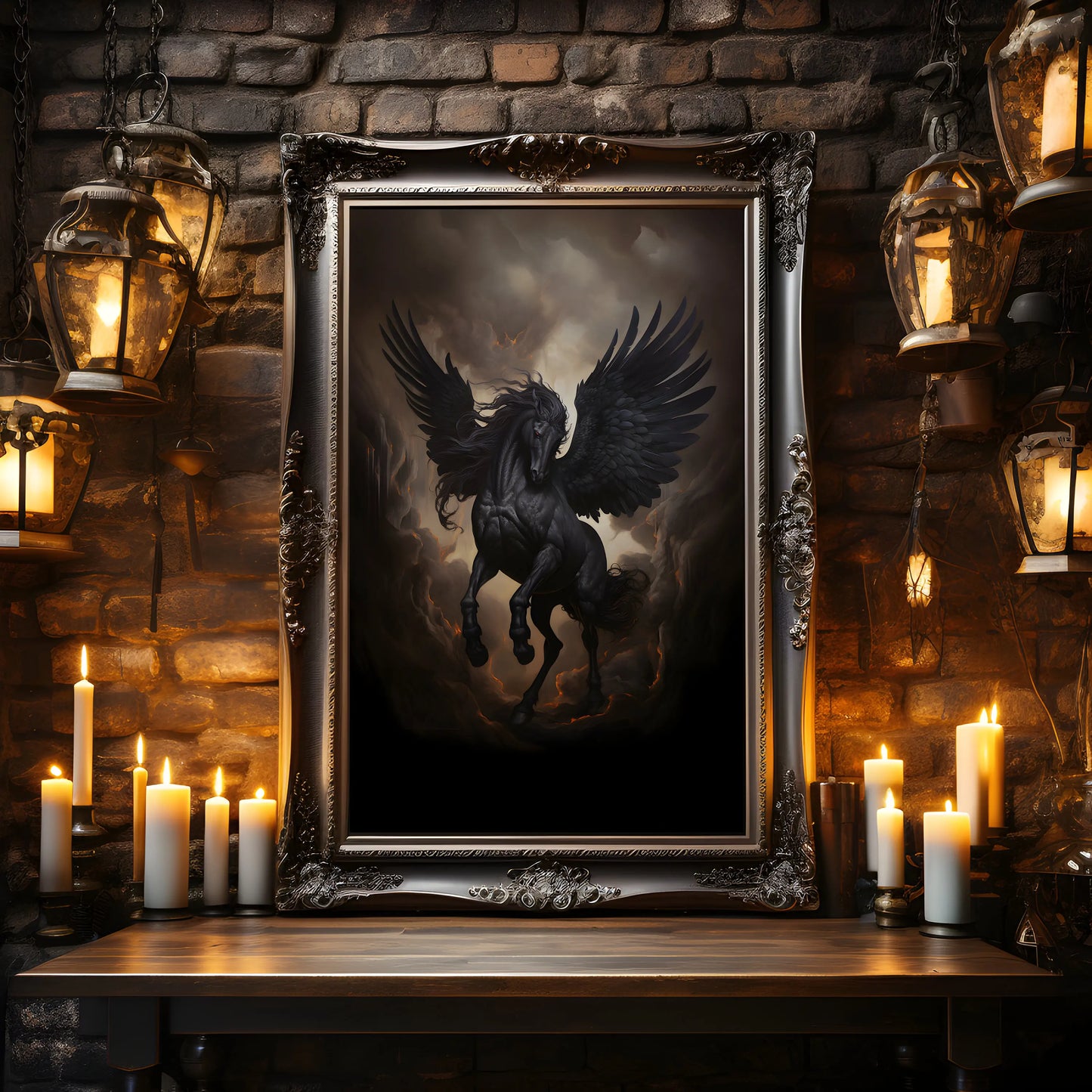 Retro Gothic Spooky Haunted Mansion Posters Print Dark Surreal Magic Witch Vampire Canvas Painting Victorian Home Decor Pictures