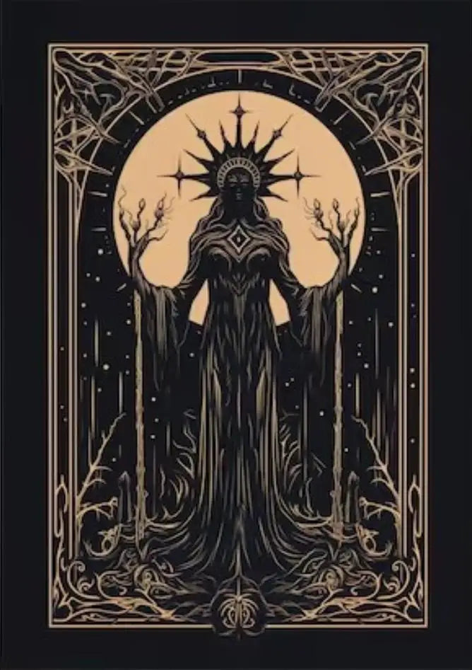 Dark Academia Art Black Raven Poster Prints For Living Room Home Decor Victorian Gothic Witch Black Cat Canvas Painting Wall Art