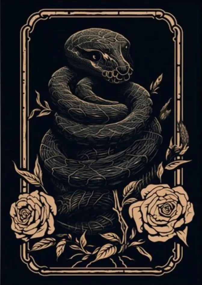 Dark Academia Art Black Raven Poster Prints For Living Room Home Decor Victorian Gothic Witch Black Cat Canvas Painting Wall Art
