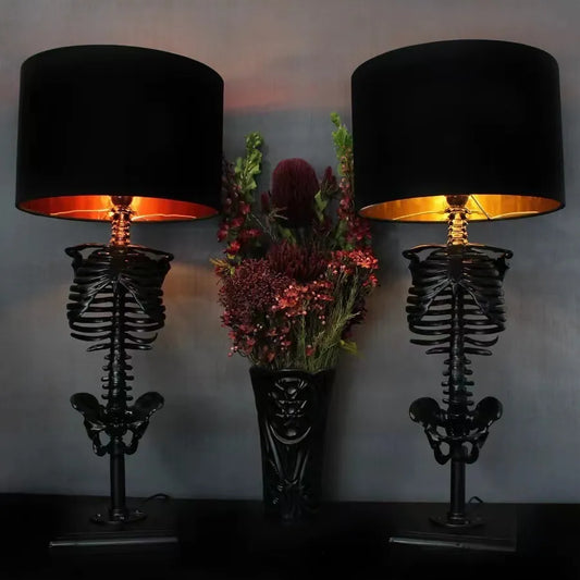 Vintage Skeleton Table Lamp