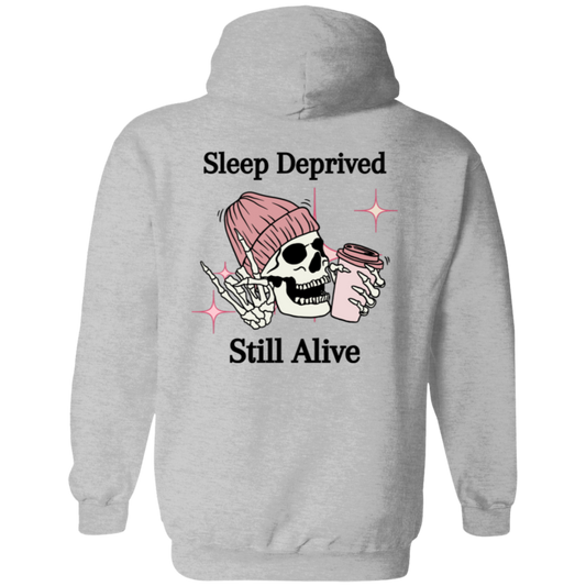 Sleep Deprived Zip Up Hooded Sweatshirt G186