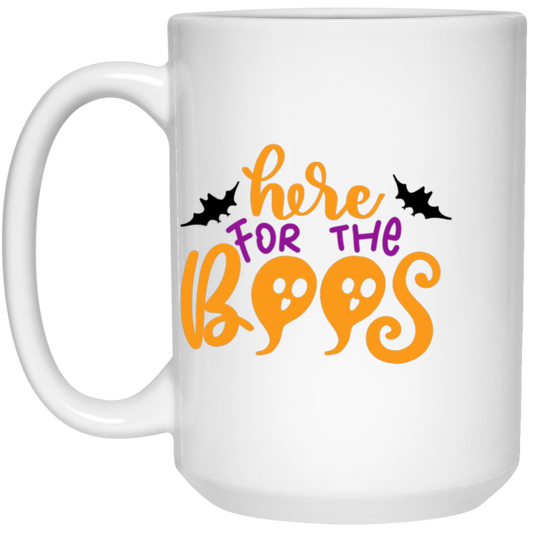 Here for the Boos 15oz White Mug 21504