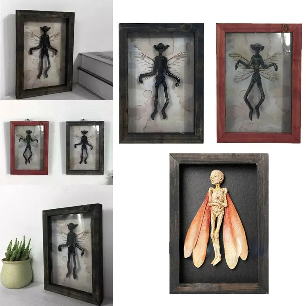 Mysterious Ghost Specimen Gothic Decor Photo Frame Taxidermy Animals Oddities and Curiosities Picture