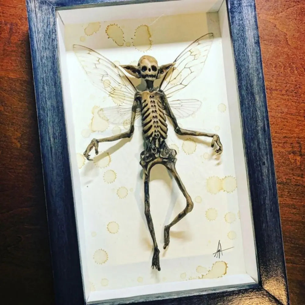 Mysterious Ghost Specimen Gothic Decor Photo Frame Taxidermy Animals Oddities and Curiosities Picture