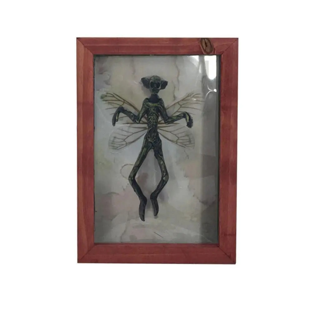 Mysterious Ghost Specimen Gothic Decor Photo Frame Taxidermy Animals Oddities and Curiosities Picture