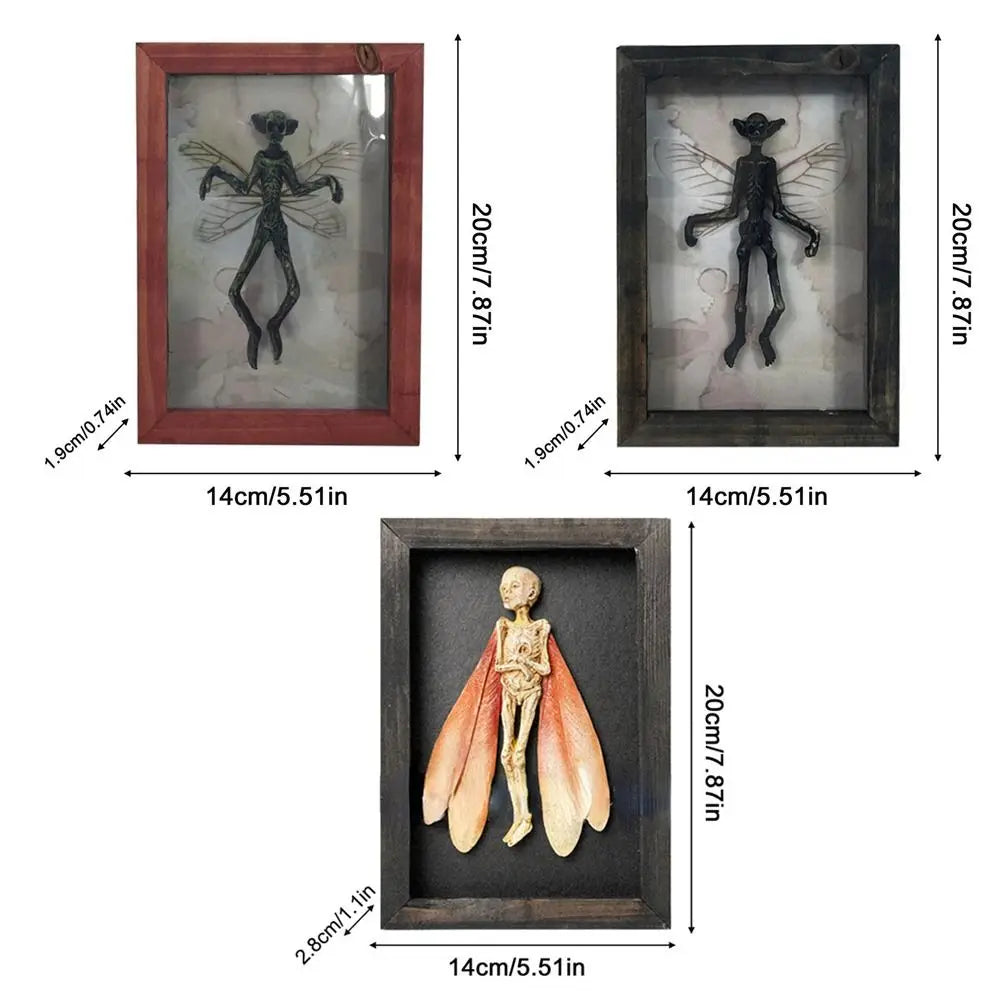 Mysterious Ghost Specimen Gothic Decor Photo Frame Taxidermy Animals Oddities and Curiosities Picture