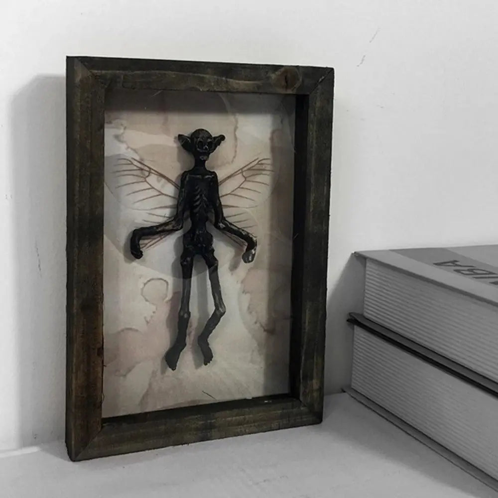 Mysterious Ghost Specimen Gothic Decor Photo Frame Taxidermy Animals Oddities and Curiosities Picture