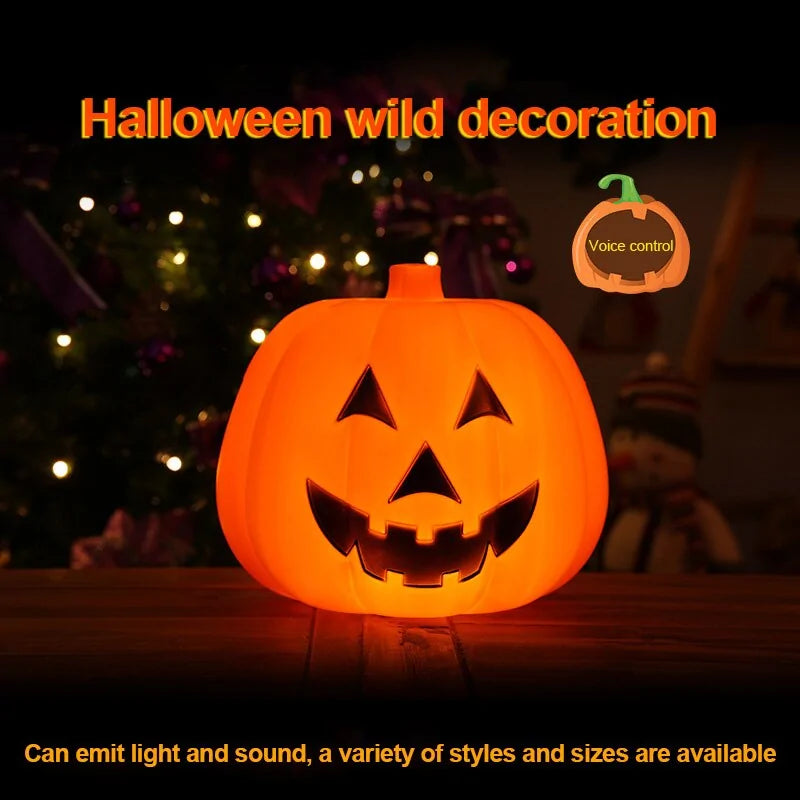 Voice-Activated Glowing Pumpkin Lanterns