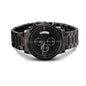 Customizable Engraved Black Chronograph Watch for Dad, Boyfriend, Son, Husband
